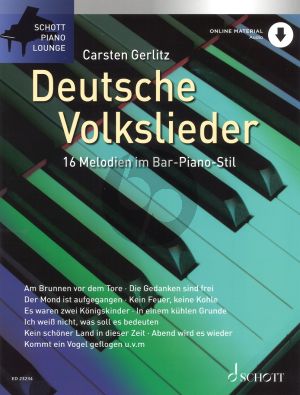 Deutsche Volkslieder for Piano Solo with Online Audo