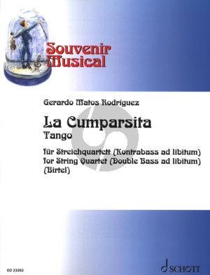 Rodriguez La Cumparsita Streichquartett (mit Kontrabass ad lib.) (Part./Stimmen) (arr. Wolfgang Birtel)