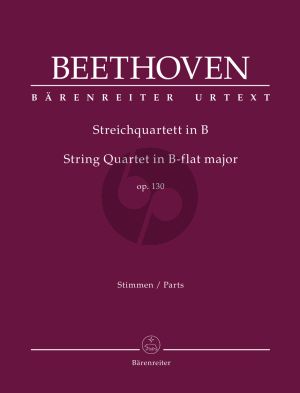Beethoven String Quartet in B-flat major Op. 130 Parts (Jonathan Del Mar)