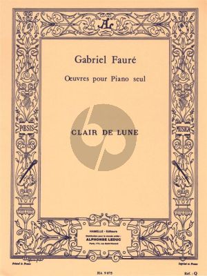 Faure Clair De Lune Op.46 No.2 for Piano Solo