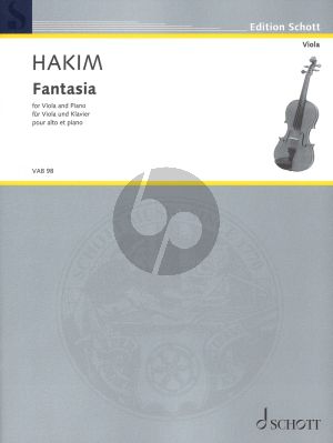 Hakim Fantasia for Viola and Piano