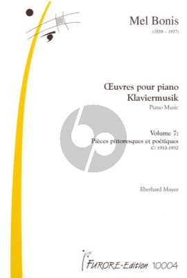 Bonis Piano Works Vol.7 Pieces pittoresques et poetiques C: 1910 - 1932