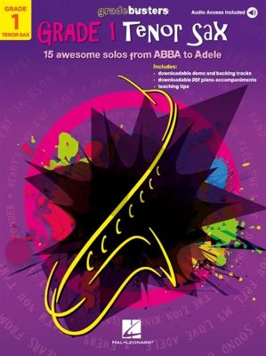 Gradebusters Grade 1 - Tenor Saxophone (15 awesome solos from ABBA to Aladdin) (Book with Audio online)