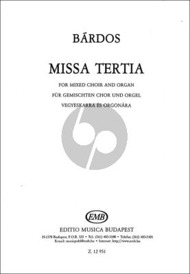 Bardos Missa Tertia Mixed Voices-Organ
