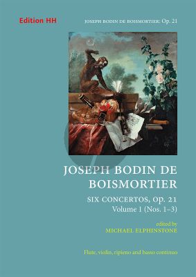 Boismortier 6 Concertos Op. 21 Vol. No. 1 - 3 Flute-Violin [Flute] and Bc (Score/Parts) (edited by Michael Elphinstone)