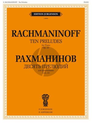 Rachmaninoff 10 Preludes Op.23 Piano solo