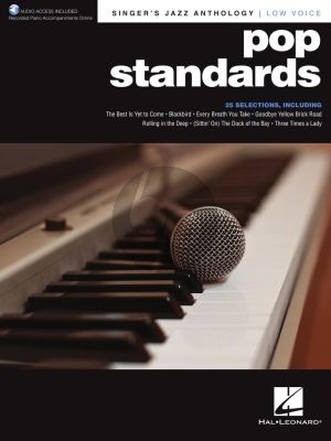 Pop Standards - Singer's Jazz Anthology Low Voice (with Recorded Piano Accompaniments Online)