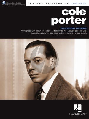 Cole Porter Singer's Jazz Anthology Low Voice (with Recorded Piano Accompaniments Online)