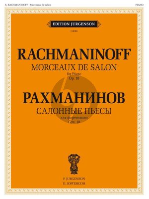 Rachmaninoff Morceaux de Salon Op.10 Piano solo