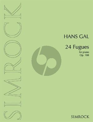 Gal 24 Fugues Op. 108 Piano solo