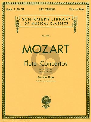 Mozart Flute Concertos KV 313 and KV 314 Flute and Piano