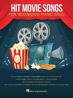Hit Movie Songs for Beginning Piano solo