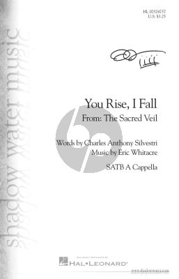 Whitacre You Rise, I Fall SATB (from The Sacred Veil)