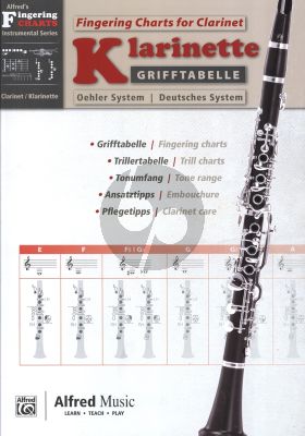 Miscellaneous Grifftabelle für Klarinette Deutsches System [Fingering Charts for Clarinet -- Oehler System] (Editor Tom Pold)