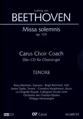 Missa Solemnis D-dur Op.123 Tenor Chorstimme CD