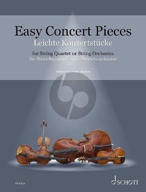 Easy Concert Pieces for String Quartet or String Orchestra Score-Parts (26 Easy Concert Pieces from 4 Centuries) (edited by Peter Mohrs)