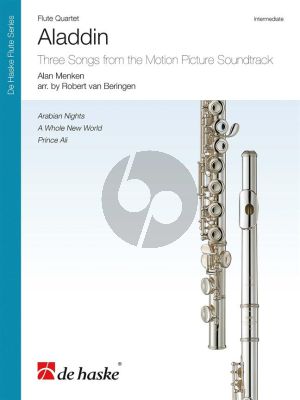 Nenken Aladdin 4 Flutes Score-Parts (Three Songs from the Motion Picture Soundtrack) (arr. Robert van Beringen)
