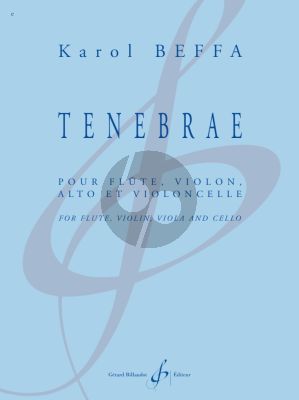 Beffa Tenebrae Flute-Violon-Alto Violoncelle (Score and Parts)