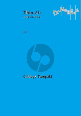 Tsoupaki Thin Air (2020) Version for Violin