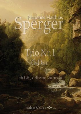 Sperger Terzetto (Trio) No.1 G-Dur Flöte, Violine und Violoncello (Partitur und Stimmen)