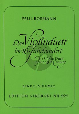 Das Violinduett im 18. Jahrhundert Vol.2 (Paul Bormann)