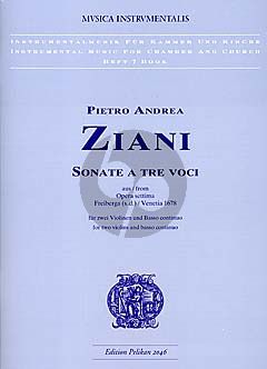 Sonata a Tre Voci aus Opera Settima Freiberga (s.d.) / Venetia 1678 2 Violinen und Bc