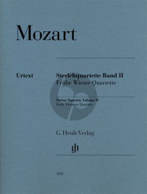 Mozart String Quartets Volume II Parts ( KV 168 - 169- 170 - 171 - 172 - 173 ) (Early Viennese Quartets) (Editor Wolf-Dieter Seiffert)
