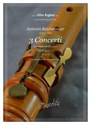 Reichenauer 3 Concerti (KapM 9, 10, 11) Oboe-Strings and Bc (Score/Parts) (edited by Alessandro Bares)