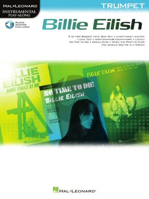 Billie Eilish Trumpet Instrumental Play-Along Pack (Book with Audio online)