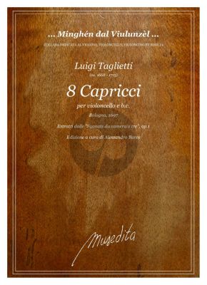 Taglietti 8 Capricci Op. 1 Violoncello-Bc (edited by Alessandro Bares)