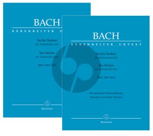 Bach 6 Suites BWV 1007 - 1012 for Violoncello solo 2 Volumes in Paperback (edited by Andrew Talle)