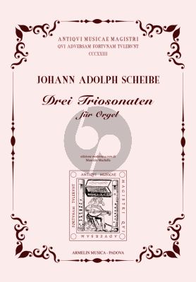 Scheibe Drei Triosonaten für Orgel (edited by Maurizio Machella)