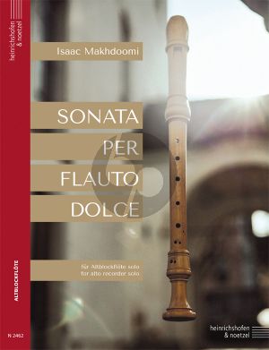 Makhdoomi Sonata per Flauto dolce für Altblockflöte solo