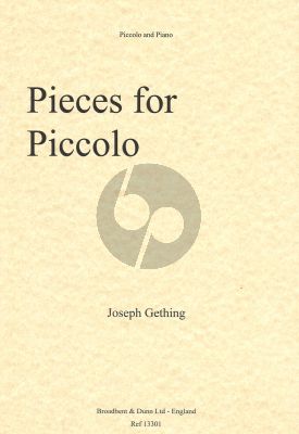 Gething Pieces For Piccolo and Piano