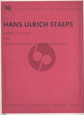 Staeps Saratoga - Suite für 3 Blockflöten (SAT) (Part./Stimmen) (Joel Newman)