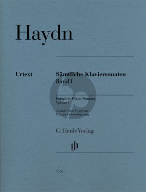 Haydn Samtliche Sonaten Vol.1 Klavier (ohne Fingersatz) (edited by Georg Feder)