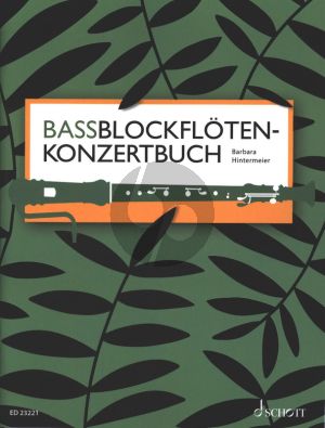 Hintermeier Bassblockflötenkonzertbuch (mit Klavier)