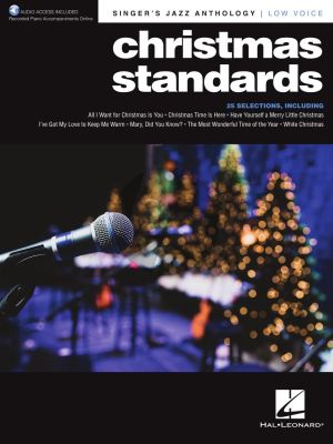 Christmas Standards - Singer's Jazz Anthology for Low Voice