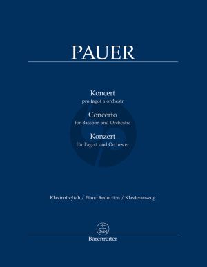 Pauer Konzert für Fagott und Orchester (Klavierauszug)
