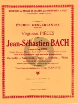 Bach Etudes Concertantes Clarinette (22 Pieces) (transcr. Georges Corroyez)