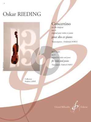 Rieding Concerto G major Op.24 Viola and Piano (Transcription Fr. Forti)