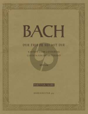 Bach Kantate BWV 158 Der Friede sei mit dir Partitur (Alfred Dürr)