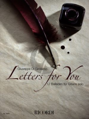 Girolamo Letters for You 12 Ballads for Guitar Solo