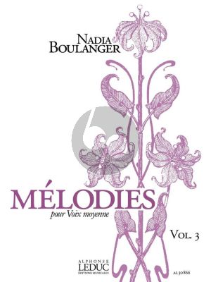 Boulanger Melodies Vol. 3 Voix Moyenne
