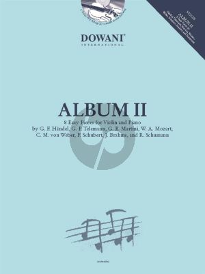 Dowani Album 2 Violin and Piano (8 easy Pieces) (Book with CD and Audio online)