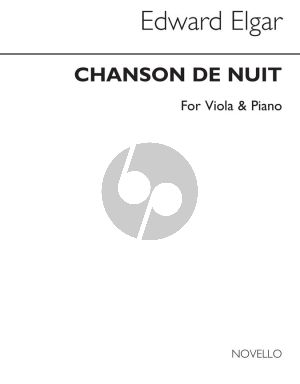 Elgar Chanson de Nuit Op. 15 No. 1 Viola and Piano