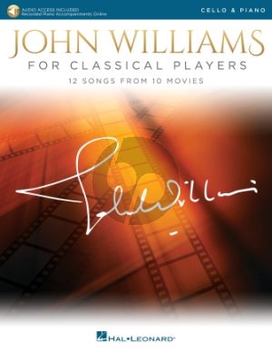 Williams John Williams for Classical Players for Cello and Piano Book with Audio Online