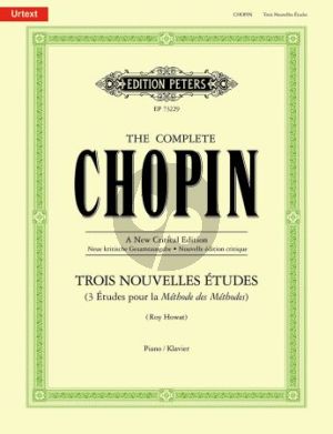 Chopin 3 Nouvelles Etudes Piano solo (edited by Roy Howat)