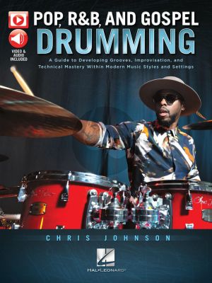 Johnson Pop, R&B & Gospel Drumming (Book with 3+ Hours of Video Content)