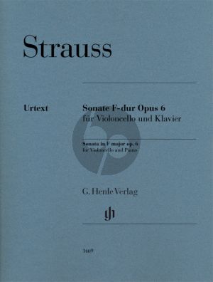 Strauss Sonate F-dur Op. 6 Violoncello und Klavier (Peter Jost)